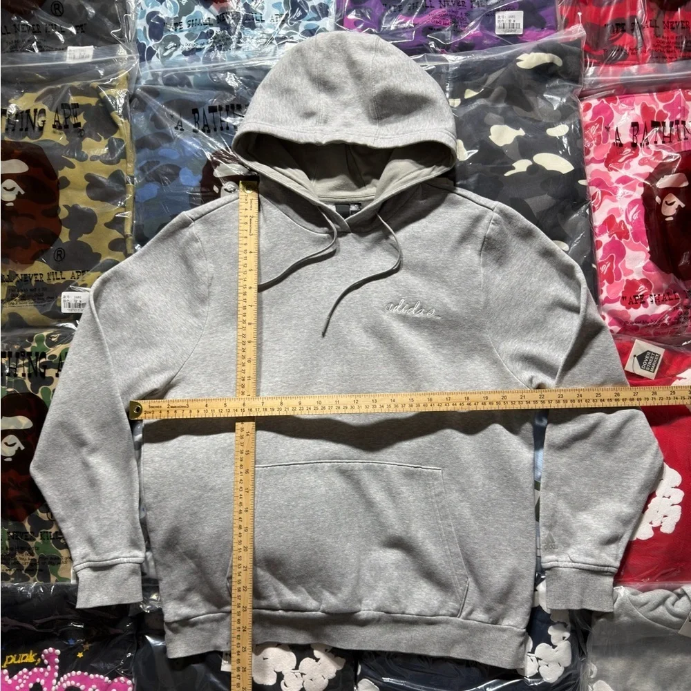 Adidas Light Gray Pullover Hoodie